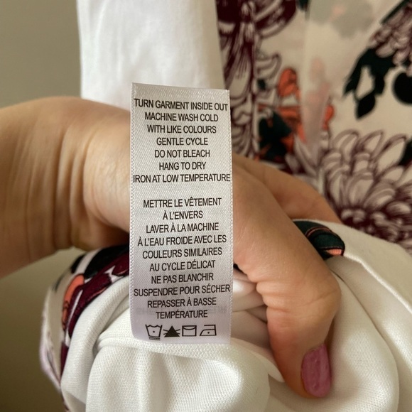 RICKI'S White Floral Sheath Dress Size 10 - Picture 6 of 10